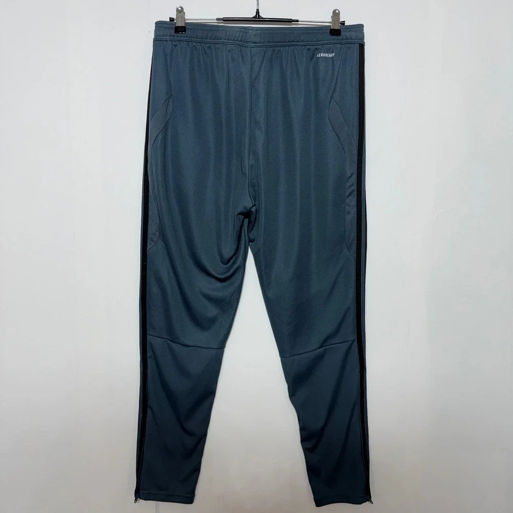 Adidas Track Pants Mens Large 32x30 Blue‎ AeroReady Tiro Training Zip Ankle
